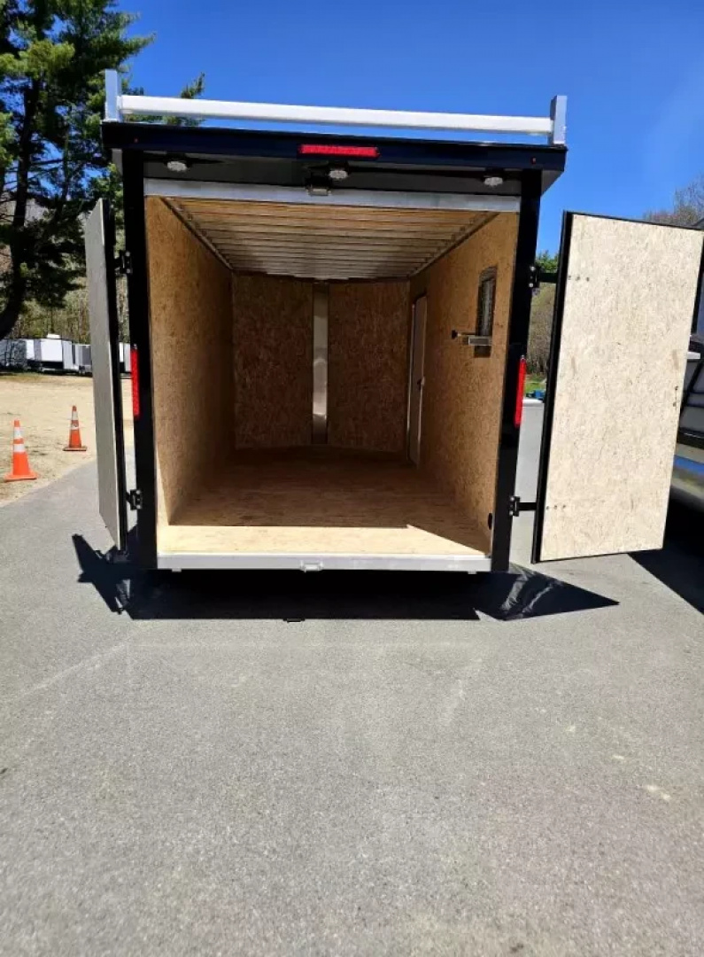 New 2025 7x14 aluminum contractor trailer barn doors - Nitro