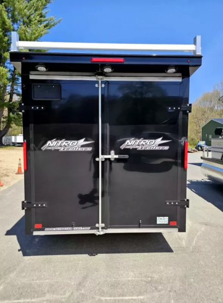New 2025 7x14 aluminum contractor trailer barn doors - Nitro
