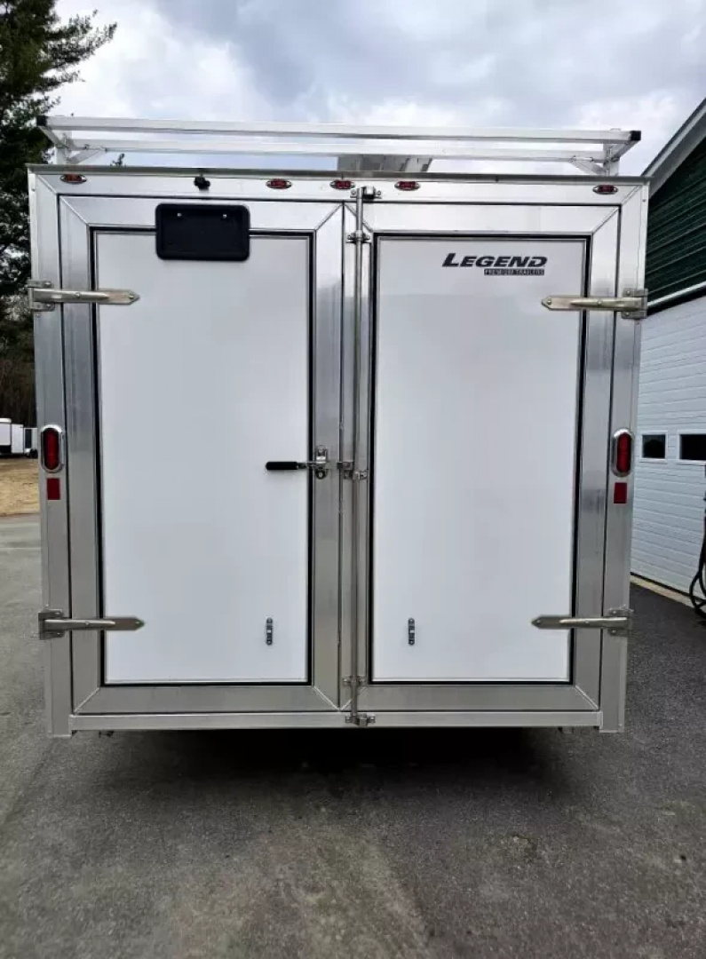 New 2025 8x16 Premium Contractor trailer with barn doors - Legend Trailers
