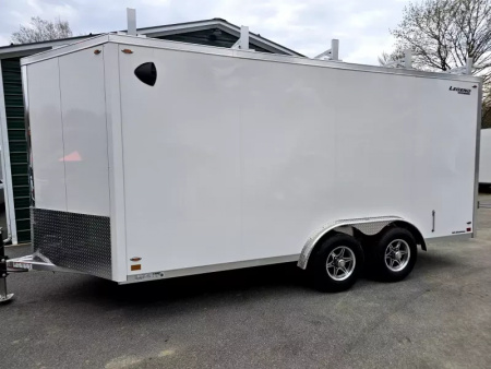 New 2025 8x16 Premium Contractor trailer with barn doors - Legend Trailers