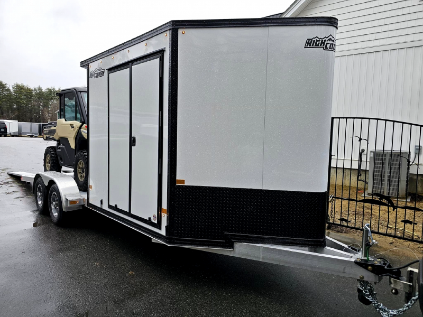 New 2024 2024 7x22 adventure trailer 9990lb gvwr aluminum car hauler camper trailer custom - High Country Trailers