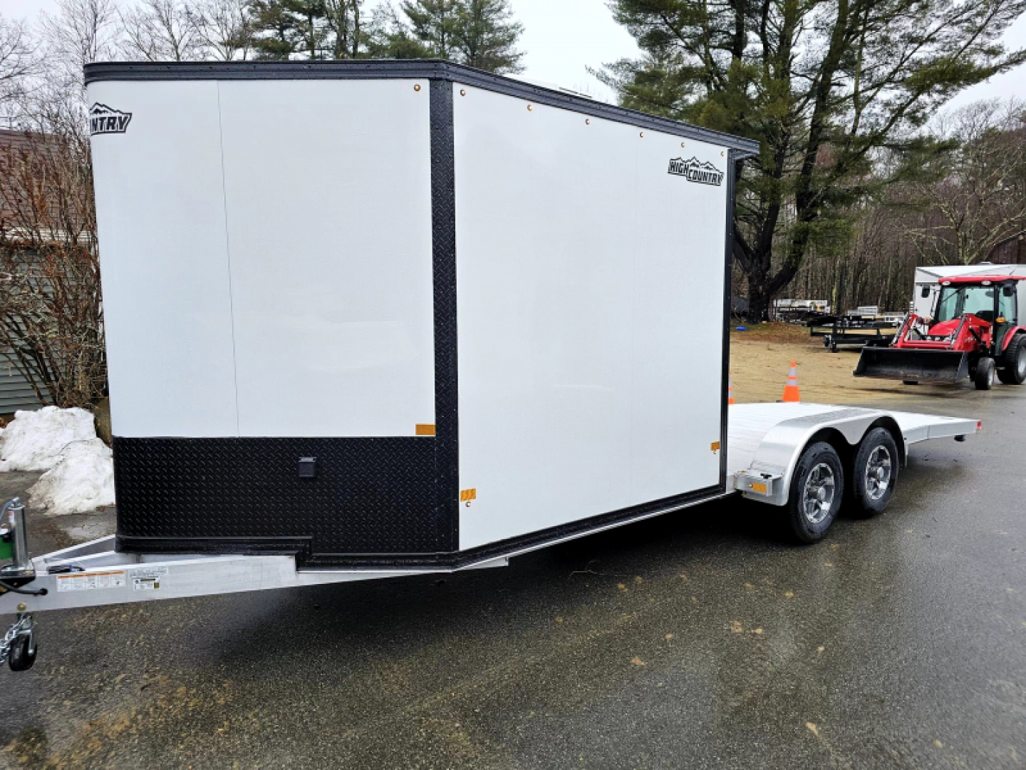 New 2024 2024 7x22 adventure trailer 9990lb gvwr aluminum car hauler camper trailer custom - High Country Trailers