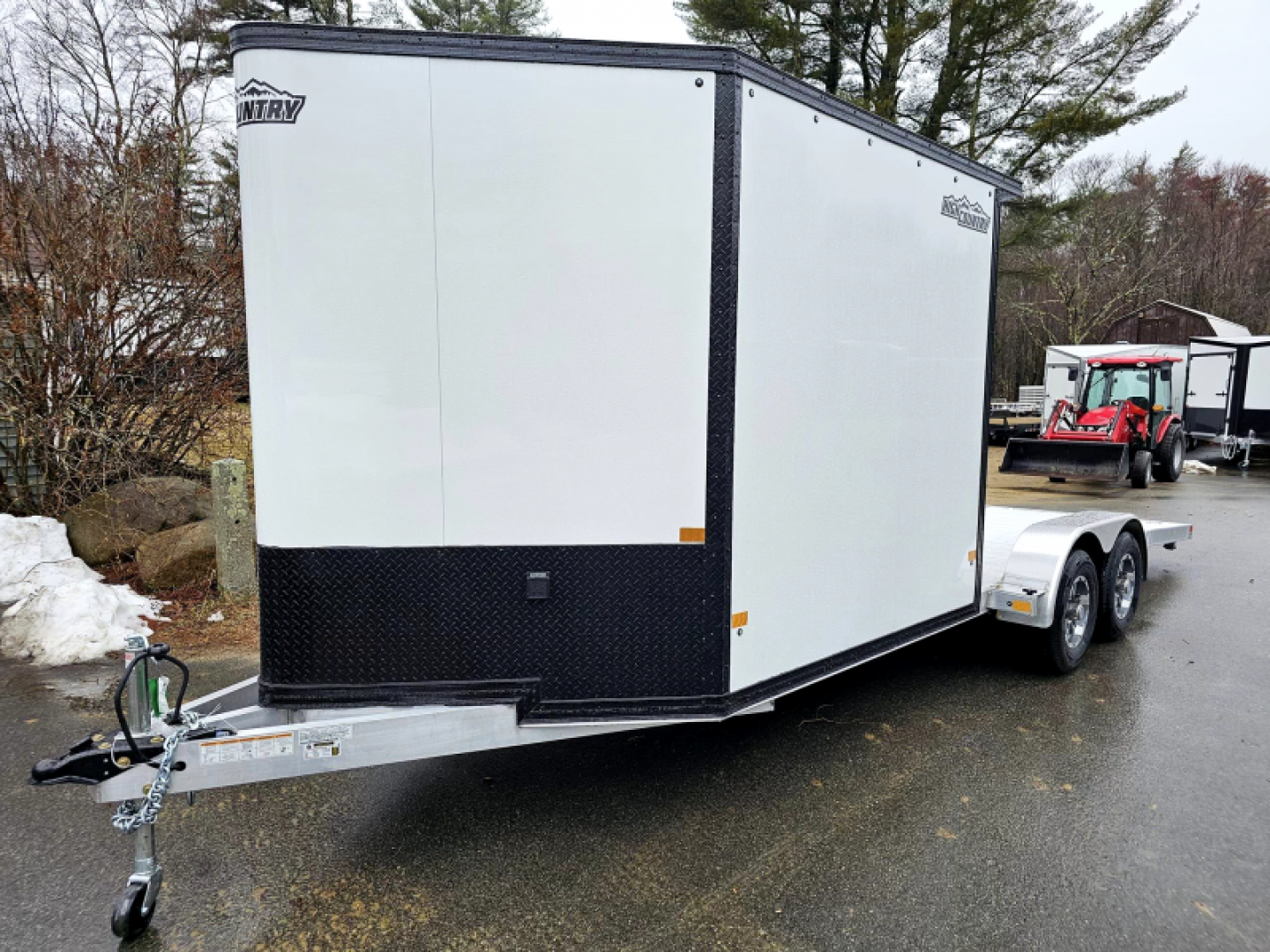 New 2024 2024 7x22 adventure trailer 9990lb gvwr aluminum car hauler camper trailer custom - High Country Trailers