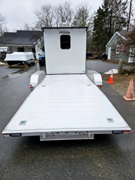 New 2024 2024 7x22 adventure trailer 9990lb gvwr aluminum car hauler camper trailer custom - High Country Trailers