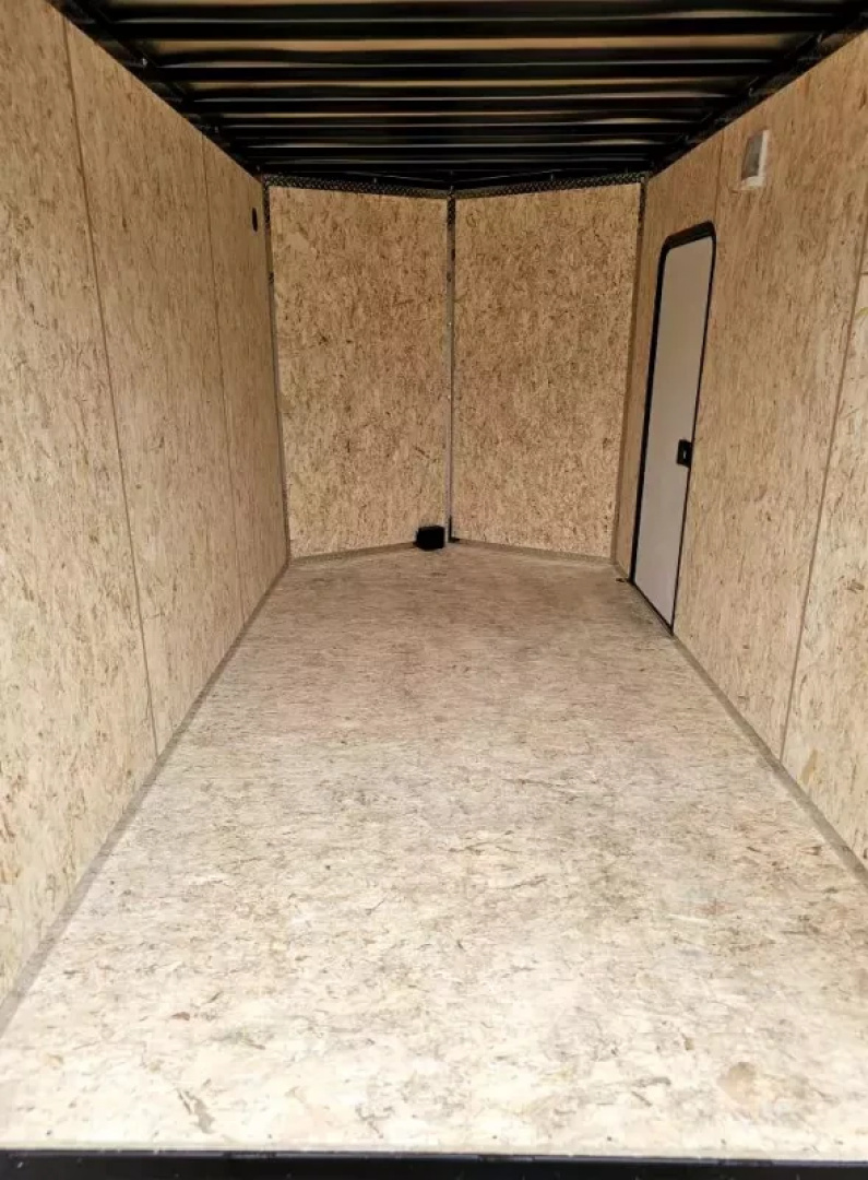 New 2025 7x12 extra height enclosed cargo trailer with aluminum wheels - Legend Trailers