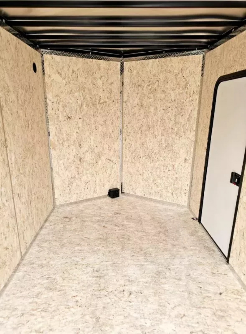 New 2025 7x12 extra height enclosed cargo trailer with aluminum wheels - Legend Trailers