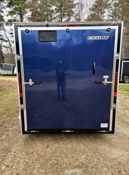New 2025 7x12 extra height enclosed cargo trailer with aluminum wheels - Legend Trailers