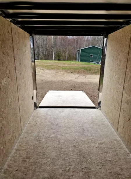 New 2025 7x12 extra height enclosed cargo trailer with aluminum wheels - Legend Trailers