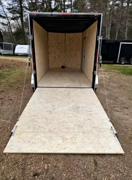 New 2025 7x12 extra height enclosed cargo trailer with aluminum wheels - Legend Trailers