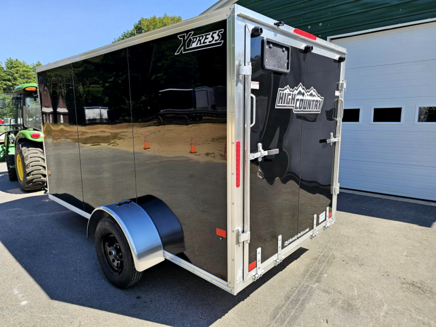 New 2025 6x12 aluminum enclosed cargo trailer Xlt series rear ramp - High Country Trailers