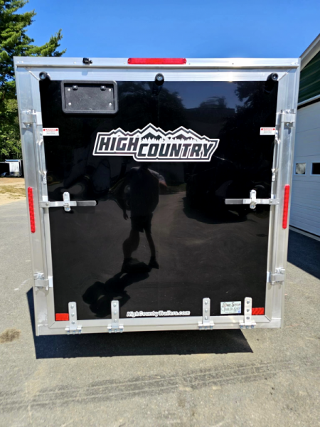 New 2025 6x12 aluminum enclosed cargo trailer Xlt series rear ramp - High Country Trailers