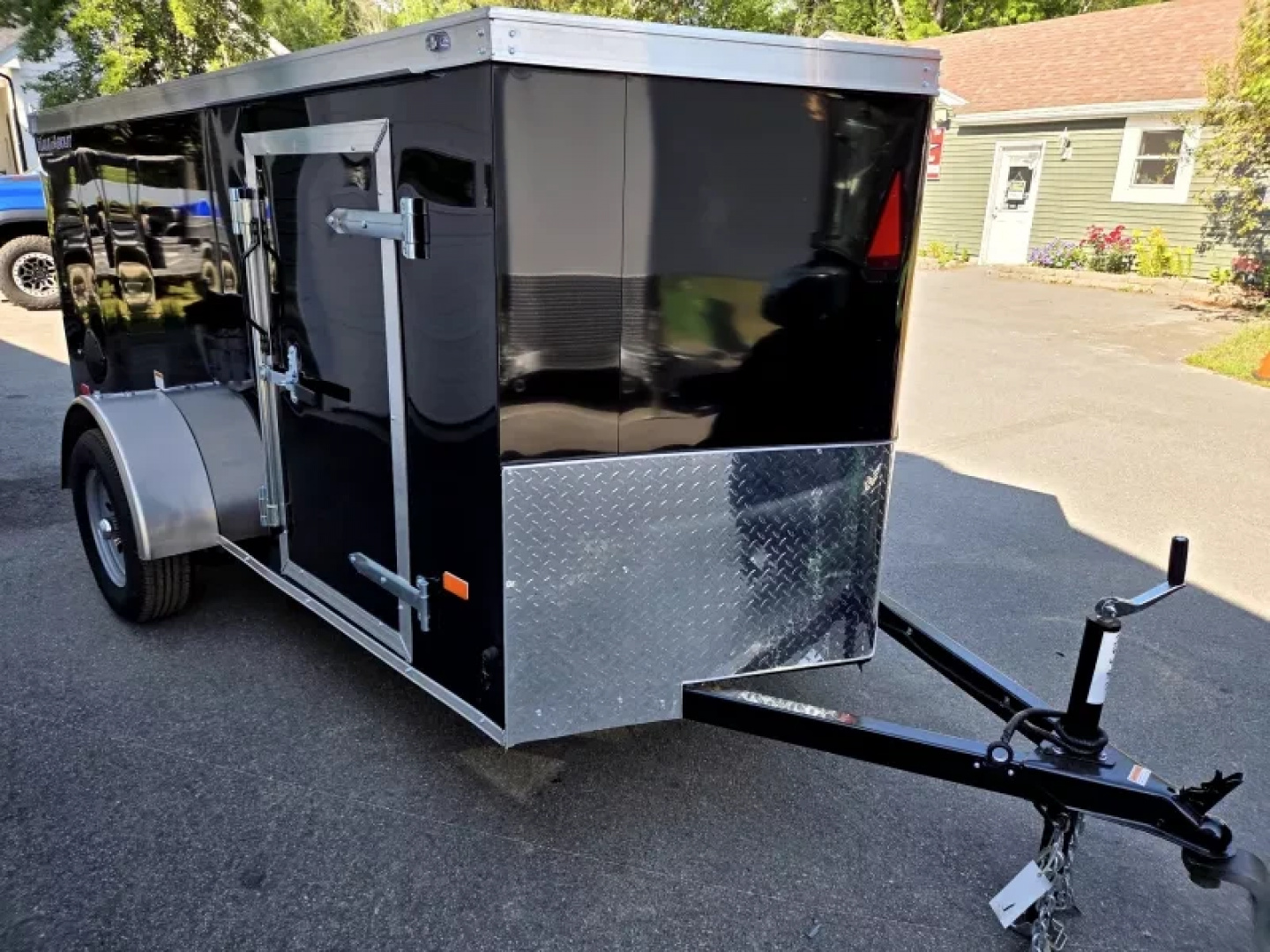 New 2025 5x10 enclosed cargo trailer with barn door & side door - Haul-About