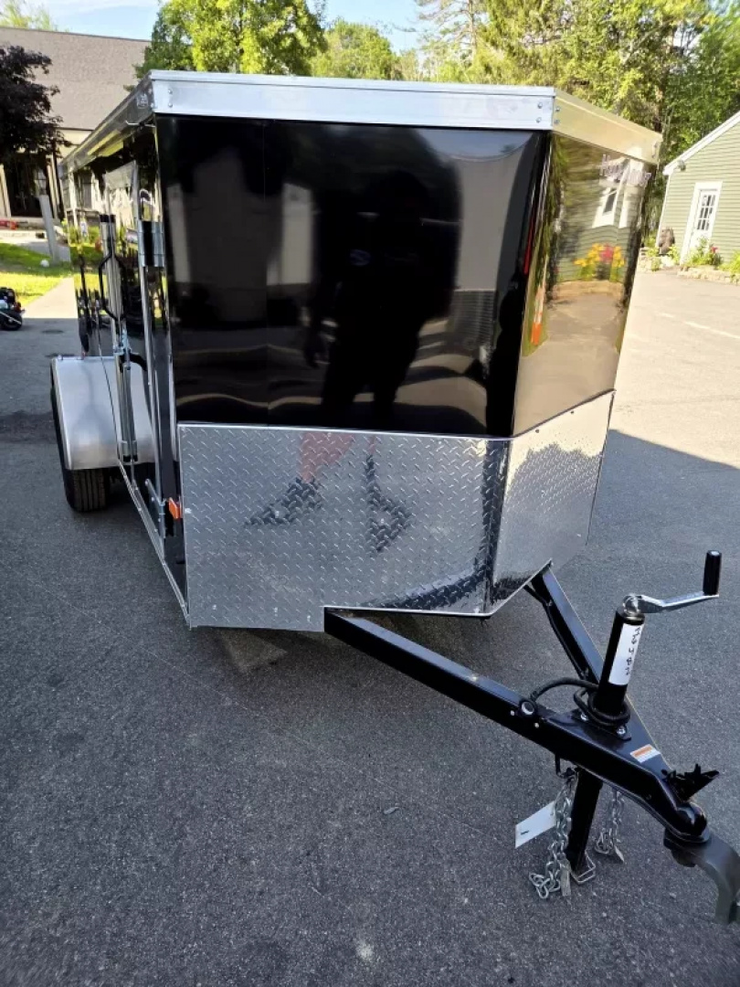New 2025 5x10 enclosed cargo trailer with barn door & side door - Haul-About