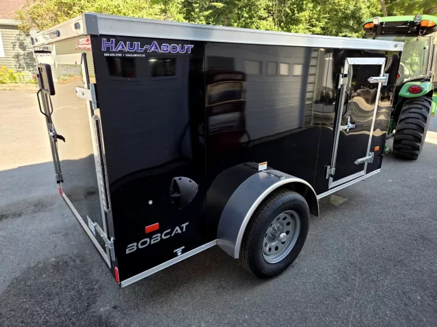 New 2025 5x10 enclosed cargo trailer with barn door & side door - Haul-About