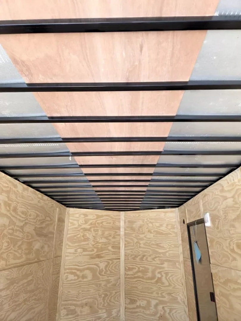 New 2025 8.5x18 extra height enclosed cargo or car hauler trailer black out - Anvil Trailers