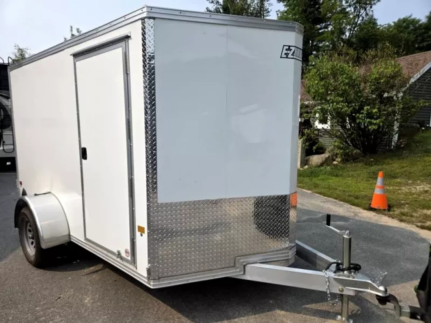 Used 2025 6.5x10 Aluminum enclosed cargo trailer with barn doors - High Country Trailers