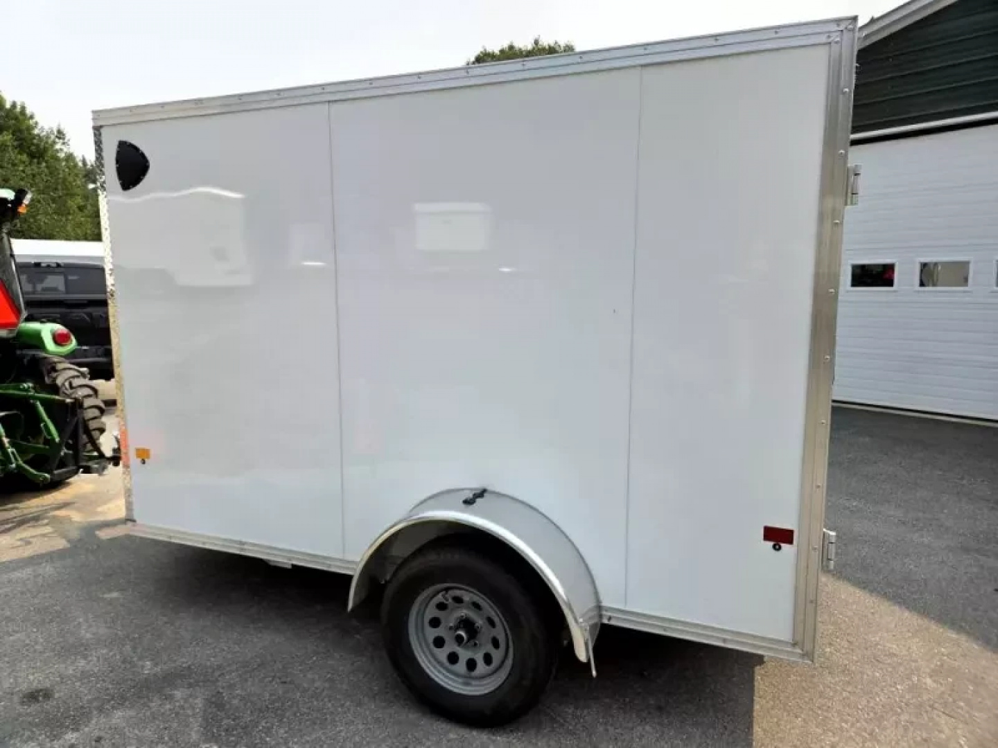 Used 2025 6.5x10 Aluminum enclosed cargo trailer with barn doors - High Country Trailers