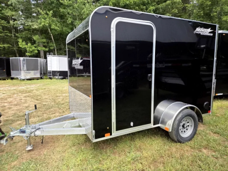 New 2026 2026 Nitro 6x10 enclosed cargo trailer flat front with rear ramp & side door torsion axle - Nitro