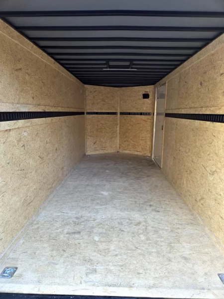 New 2026 7X17 CARGO TRAILER WITH E TRAC EXTRA HEGHT - Covered Wagon