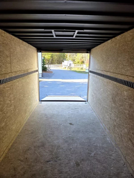 New 2026 7X17 CARGO TRAILER WITH E TRAC EXTRA HEGHT - Covered Wagon