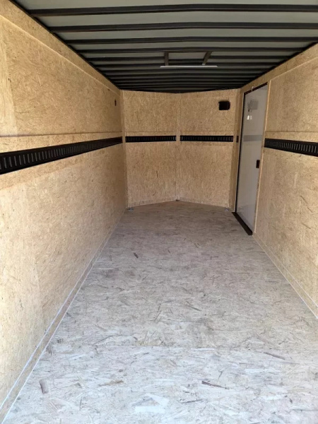 New 2026 7x16 extra height enclosed cargo trailer black out with e trac - Anvil Trailers