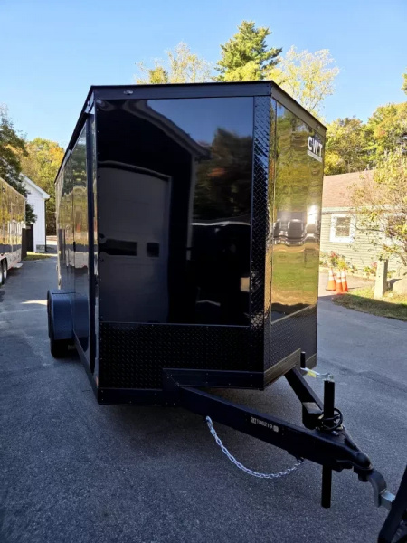 New 2026 7x16 extra height enclosed cargo trailer black out with e trac - Anvil Trailers