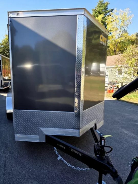 New 2026 7x16 extra height cargo trailer with e trac and rear ramp - Covered Wagon