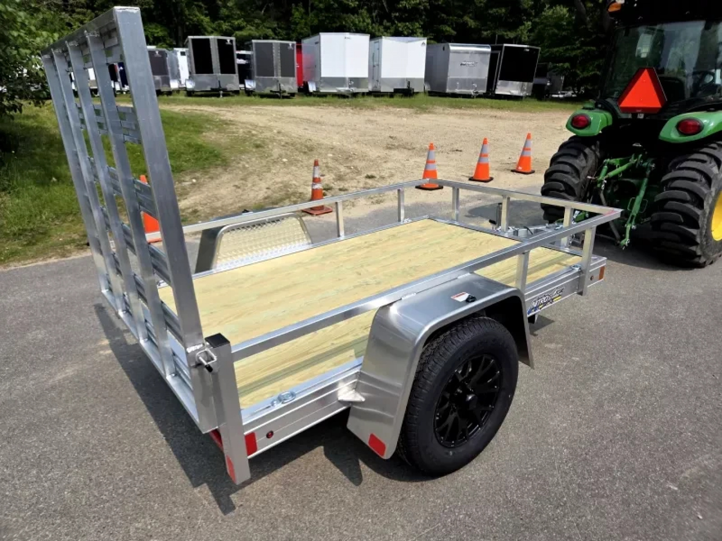 New 2025 5x8 aluminum utility trailer with aluminum wheels - Nitro