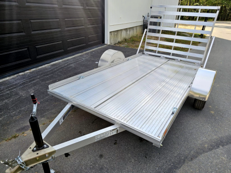 New 2025 5.5x10 aluminum utility trailer with aluminum floor - High Country Trailers