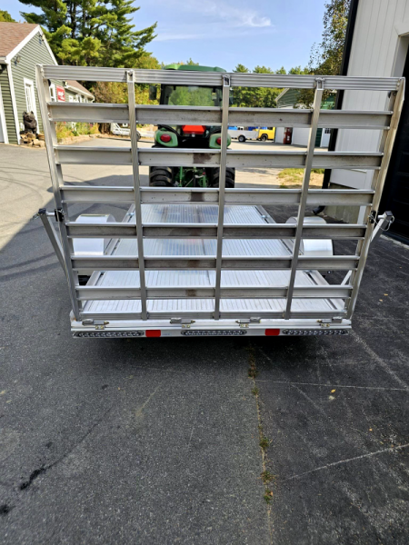 New 2025 5.5x10 aluminum utility trailer with aluminum floor - High Country Trailers