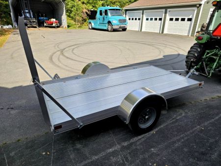 New 2025 5.5x10 aluminum utility trailer with aluminum floor - High Country Trailers