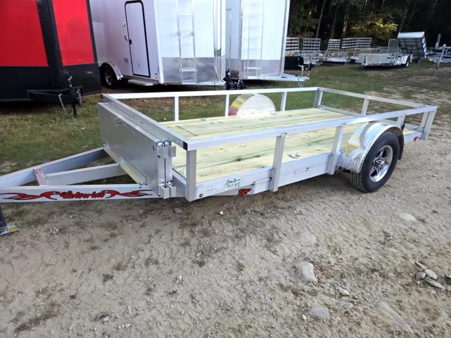 New 2026 6x12 aluminum utility trailer with ramps - Wolverine