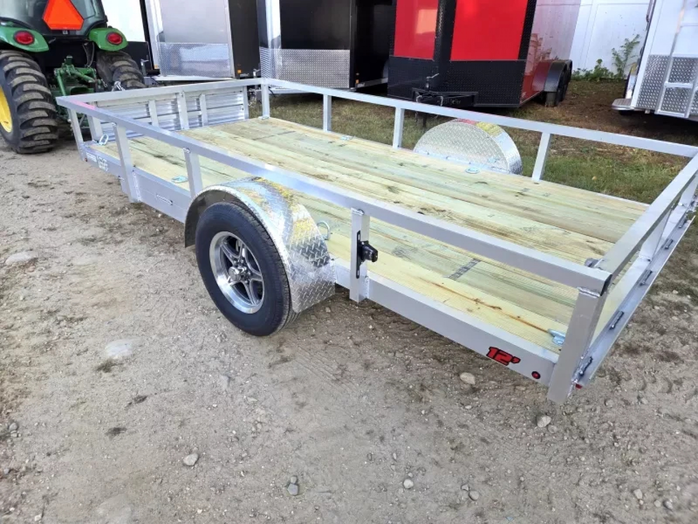 New 2026 6x12 aluminum utility trailer with ramps - Wolverine