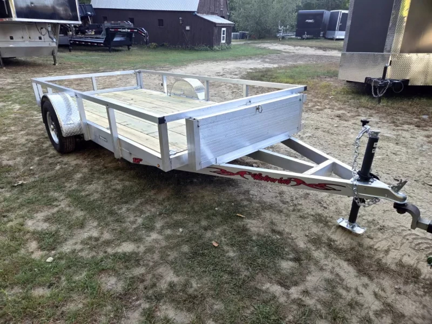 New 2026 6x12 aluminum utility trailer with ramps - Wolverine