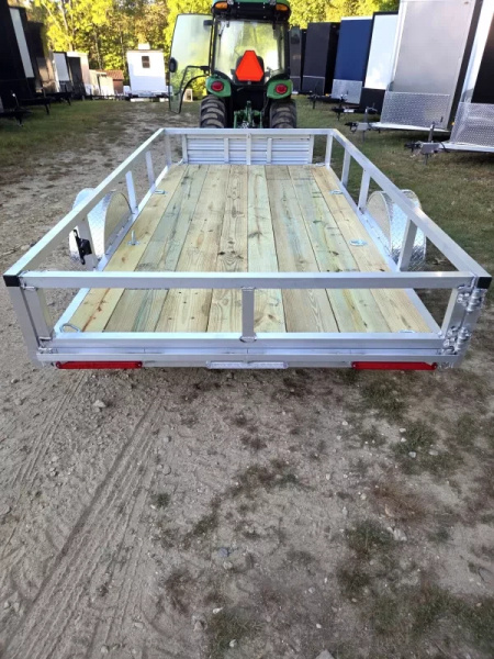 New 2026 6x12 aluminum utility trailer with ramps - Wolverine