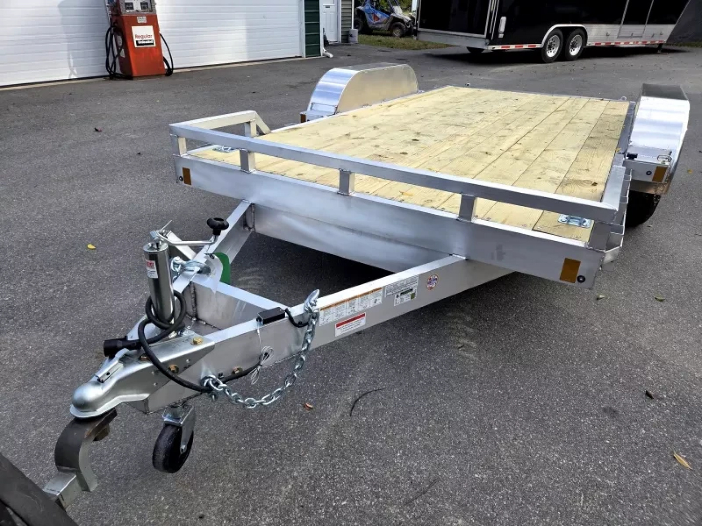 New 2026 7x16 aluminum car haler flat bed trailer 7000lb gvwr - High Country Trailers