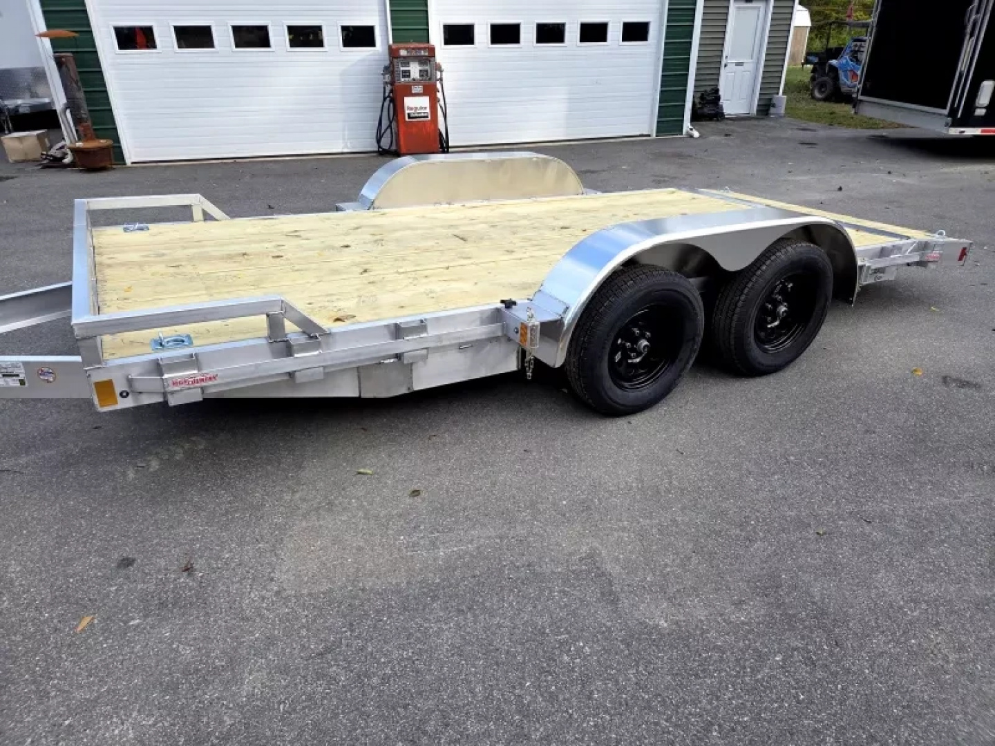 New 2026 7x16 aluminum car haler flat bed trailer 7000lb gvwr - High Country Trailers