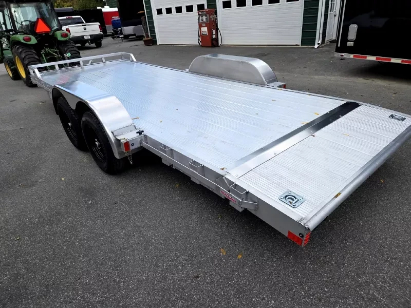 New 2026 7x20 aluminum car hauler flat bed utility trailer aluminum deck - High Country Trailers