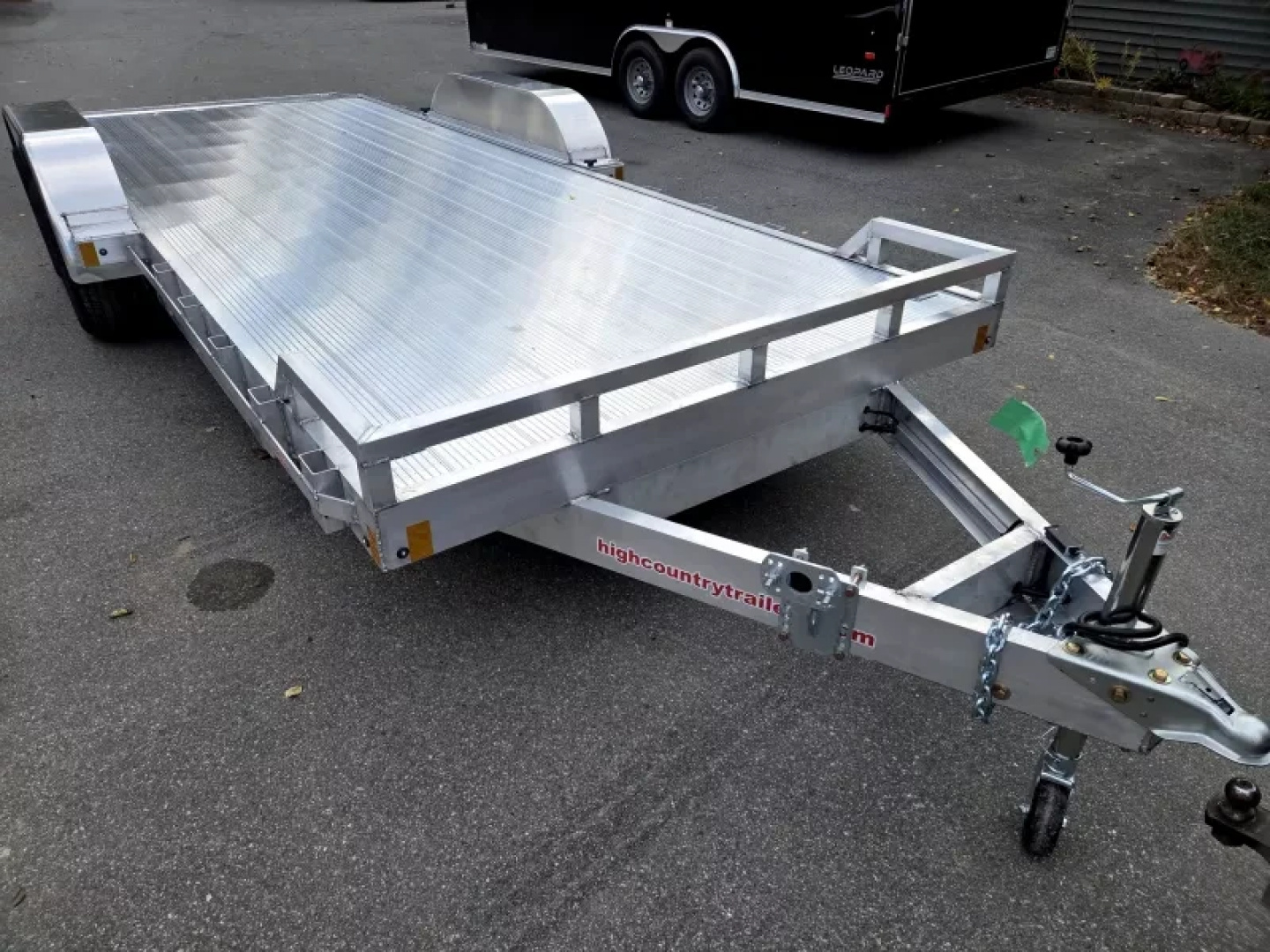 New 2026 7x20 aluminum car hauler flat bed utility trailer aluminum deck - High Country Trailers
