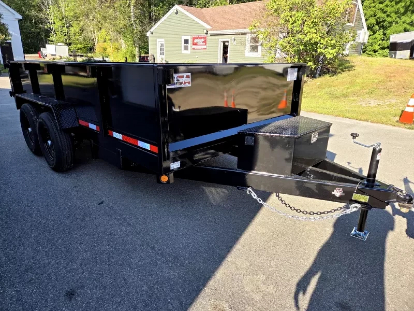 New 2026 7x14 14,000lb gvwr dump trailer with 2 foot sides - Quality Steel & Aluminum Products, LLC