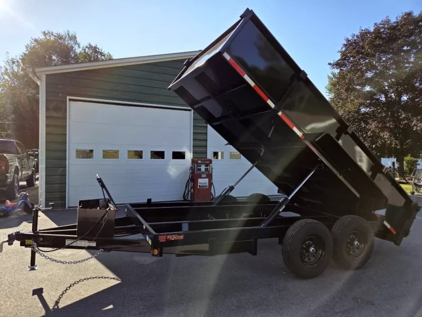 New 2026 7x14 14,000lb gvwr dump trailer with 2 foot sides - Quality Steel & Aluminum Products, LLC
