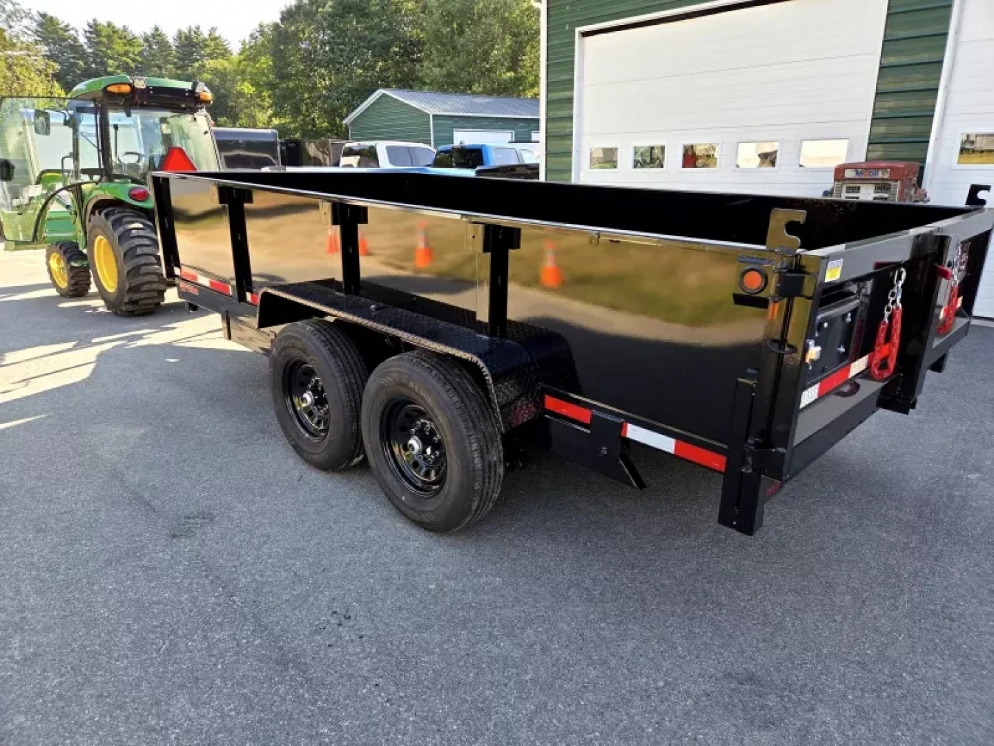 New 2026 7x14 14,000lb gvwr dump trailer with 2 foot sides - Quality Steel & Aluminum Products, LLC