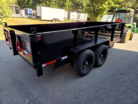 New 2026 7x14 14,000lb gvwr dump trailer with 2 foot sides - Quality Steel & Aluminum Products, LLC