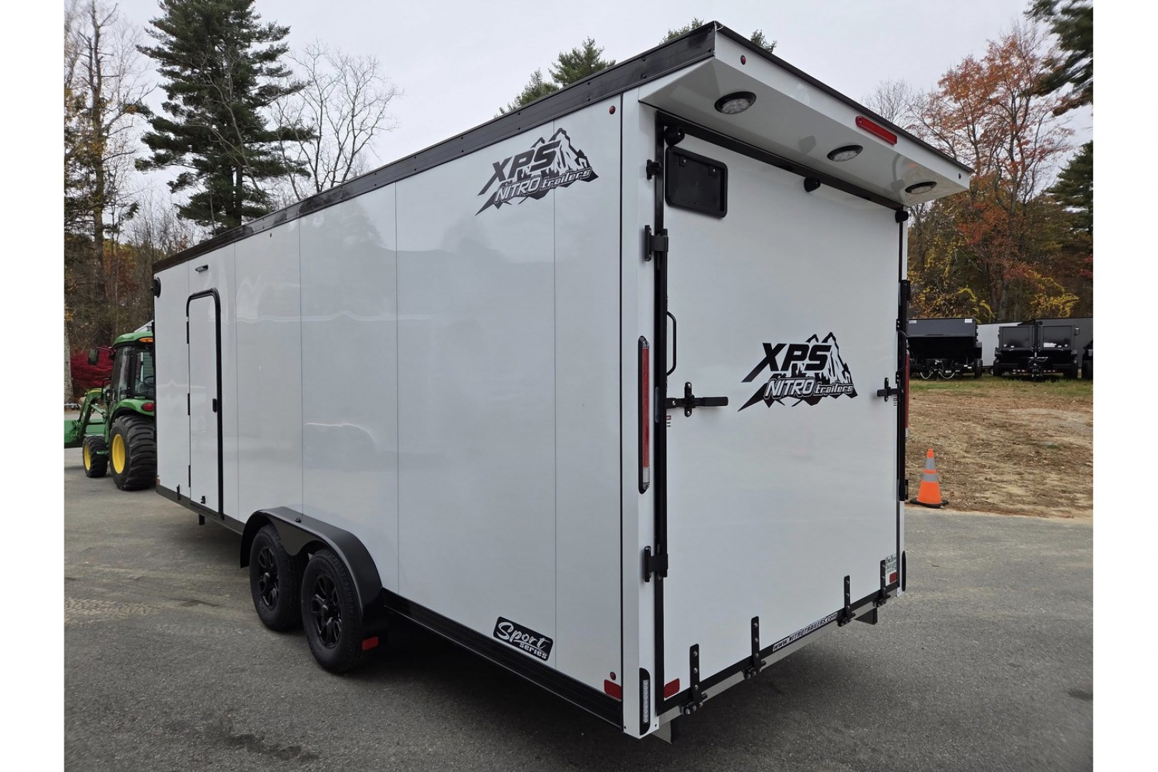 New 2026 7.5x22 Xps 4 place aluminum snowmobile trailer extra height will fit sxs utvs - Nitro