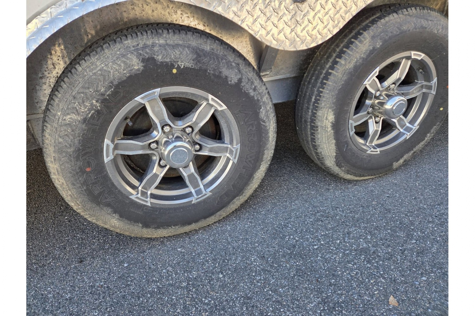 Used 2024 8.5x26 TMV loaded with upgrades 9990lb gvwr 4 place snowmobile atv sxs utv or car hauler trailer - Legend Premium Trailers