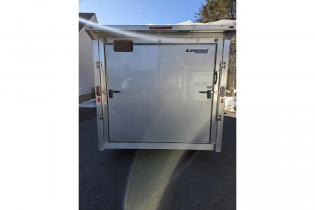 Used 2024 8.5x26 TMV loaded with upgrades 9990lb gvwr 4 place snowmobile atv sxs utv or car hauler trailer - Legend Premium Trailers