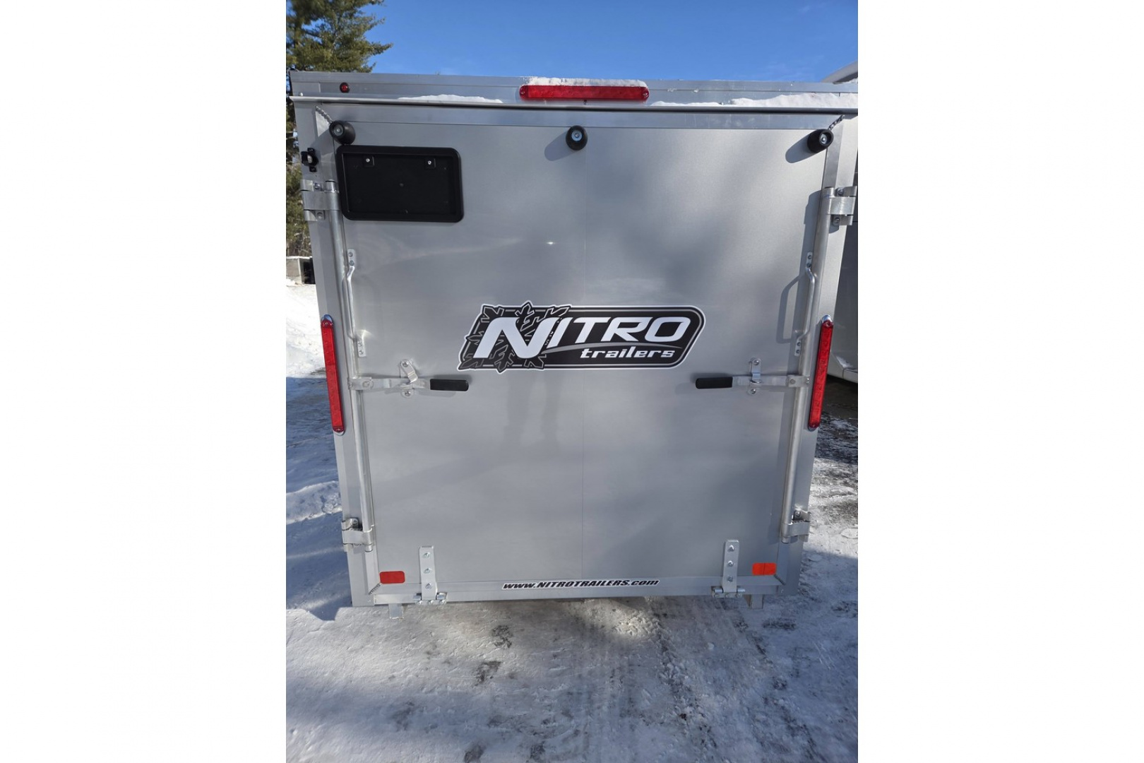 New 2026 66X12 SINGLE PLACE ALUMINUM SNOWMOBILE TRAILER GALVANIZED AXLE - Nitro