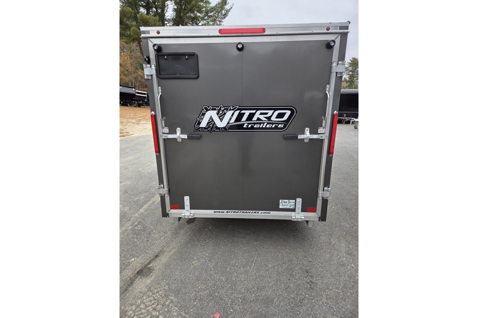 New 2026 66X12 single place aluminum snowmobile TRAILER GALVANIZED AXLE - Nitro