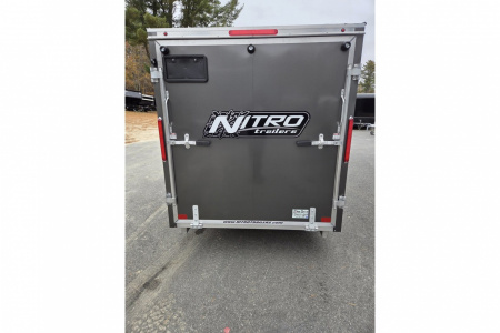 New 2026 66X12 single place aluminum snowmobile TRAILER GALVANIZED AXLE - Nitro