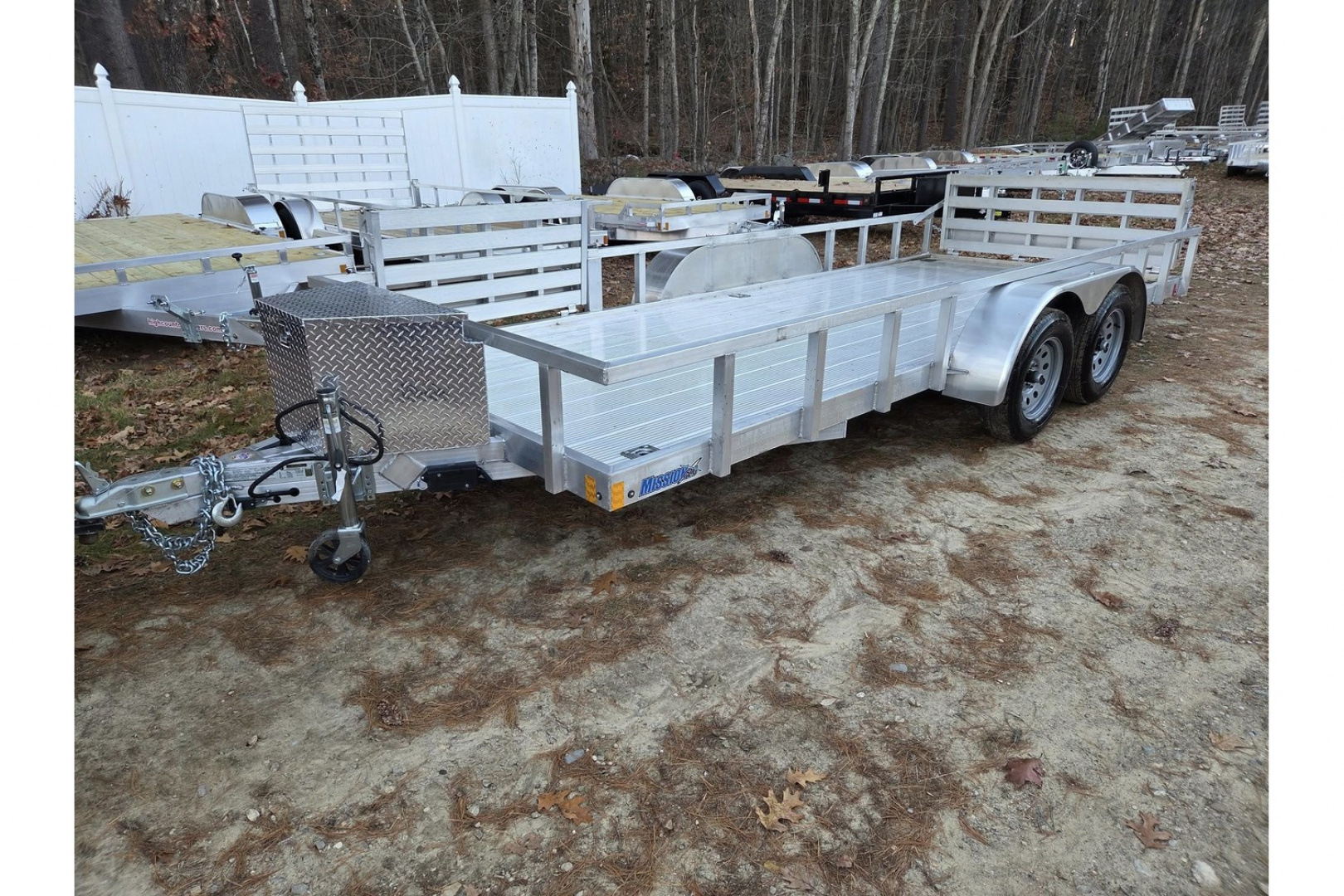 New 2026 6.5X18 ALUMINUM UTILITY TRAILER WITH ALUMINUM FLOOR & BI FOLD GATES - High Country Trailers